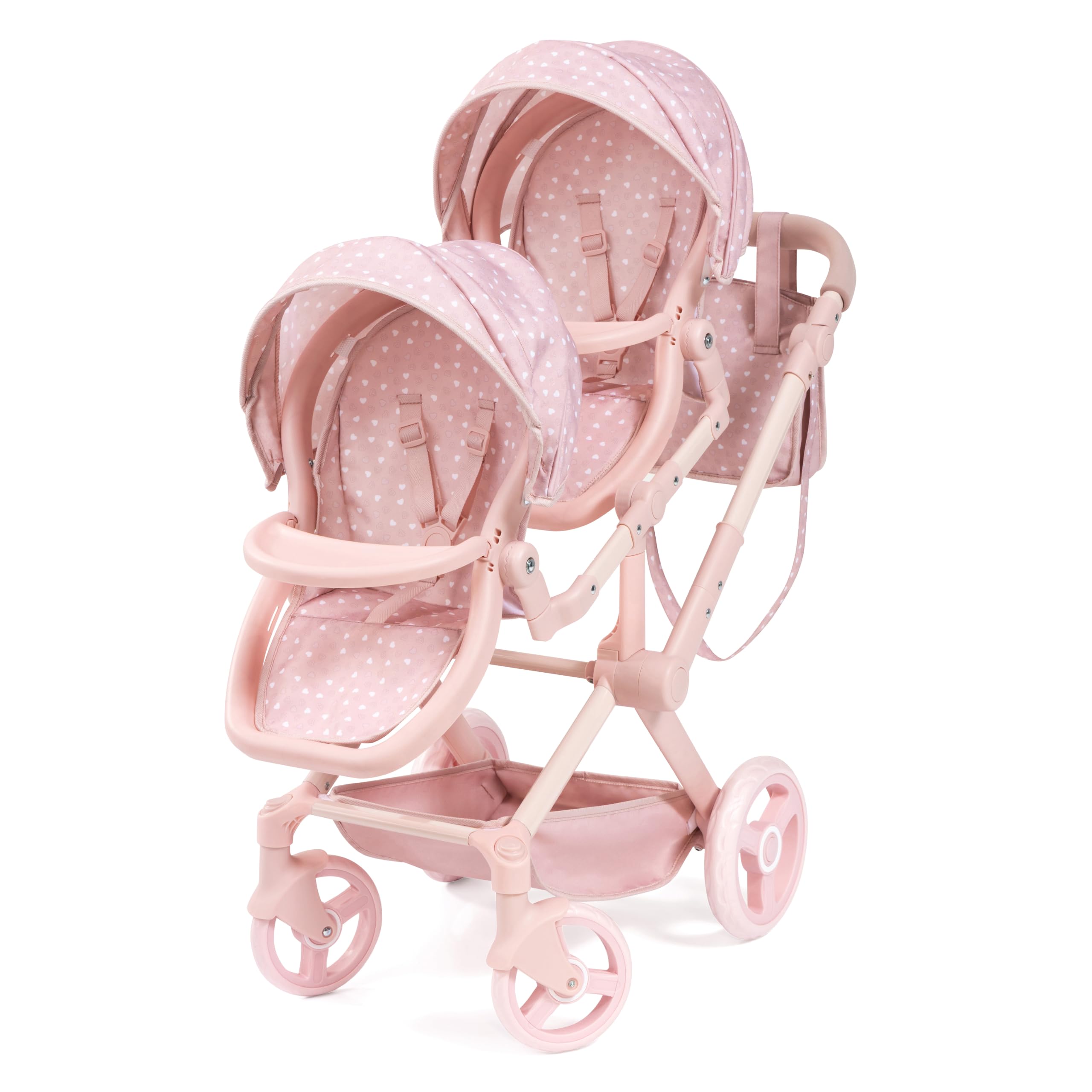 Bayer Design Twin dolls pram with bag, adjustabl, seats variable fixable