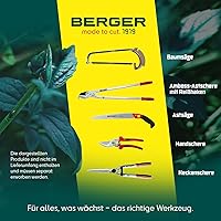 Vista 8 de BERGER Cizalla de hierba 2200 con cuchillas autoafilables Esquileo de hierba de mano hecho del metal cromado