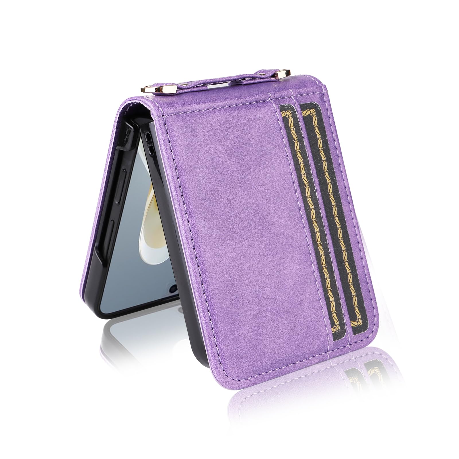 ZTE Libero Flip/Nubia Flip Hülle Mit Brieftaschenfunktion & Schultergurt – Aus PU-Leder