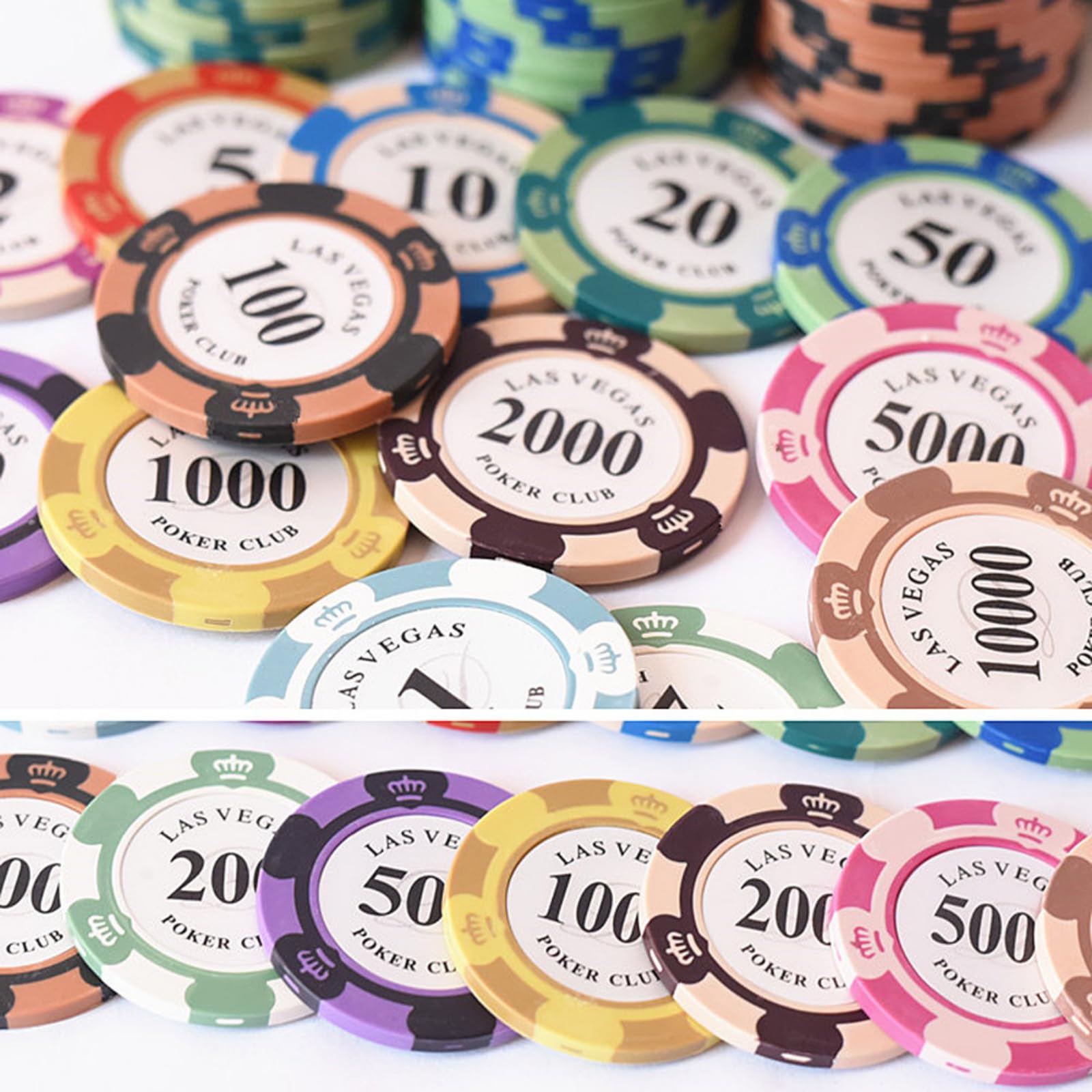 Amazon | クレイポーカーチップ 20枚セット LAS VEGAS カジノチップ