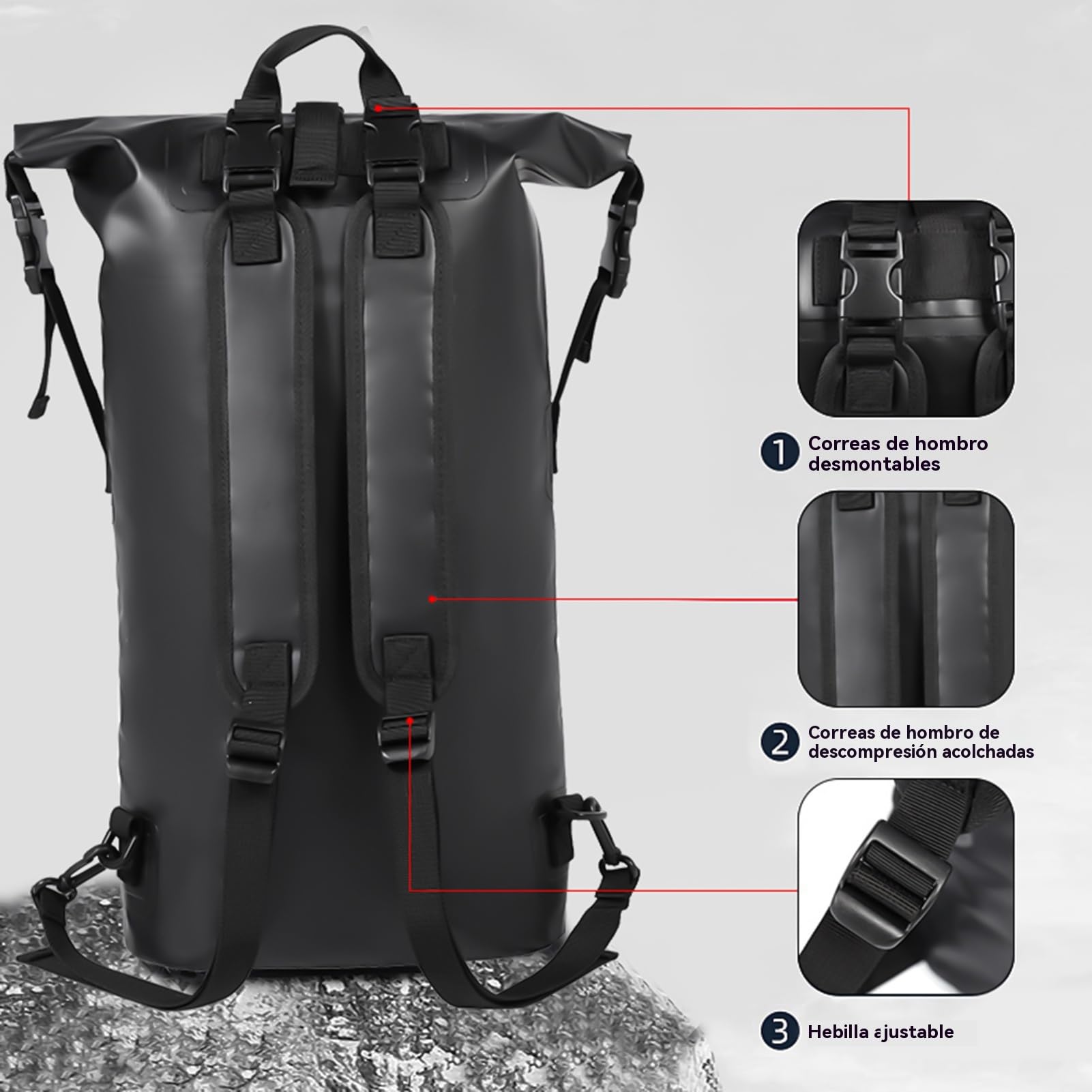 Bolsas Secas Para Kayak Impermeables: Dimensiones De 11x6x25 Pulgadas, Opciones De Color Amarillo Negro, Náutica Resistente Para Hombres Y Mujeres, Accesorio Para Deportes Acuáticos, Rafting, Pe