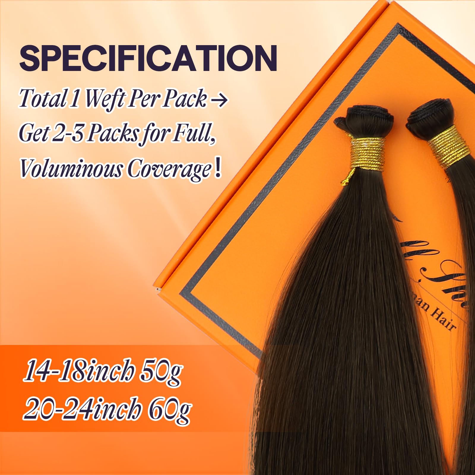 20” Human Hair Extensions (1 Weft) 20 main image 2