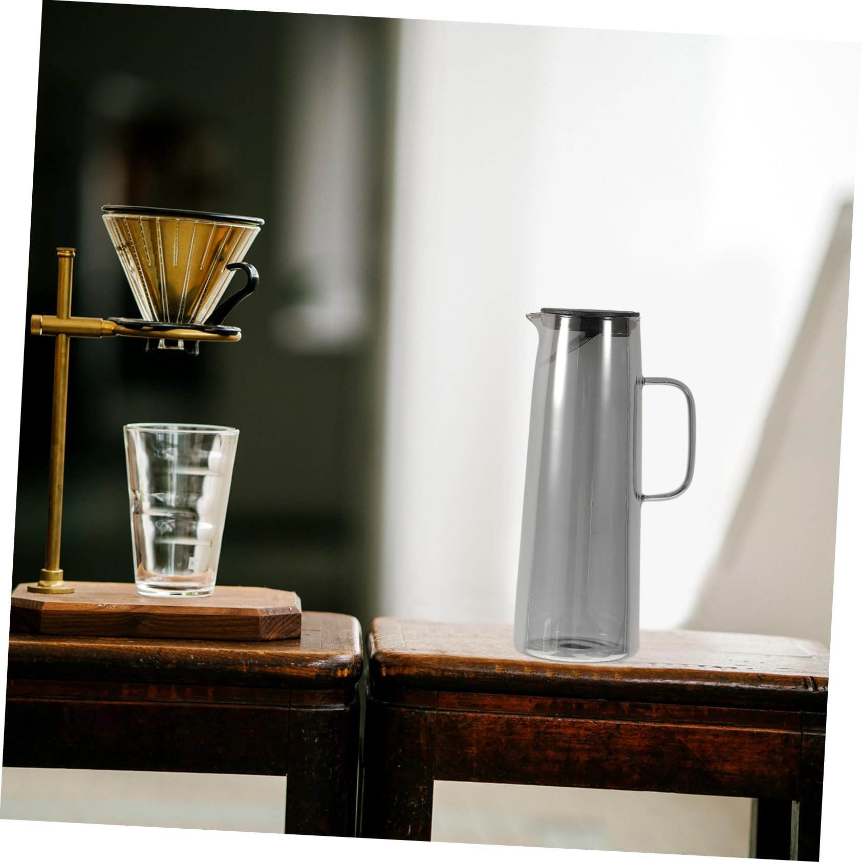 VALICLUD Jarra de Agua de Vidrio Hervidor de Agua para Cocina Grande con Tapa y Preparar Té