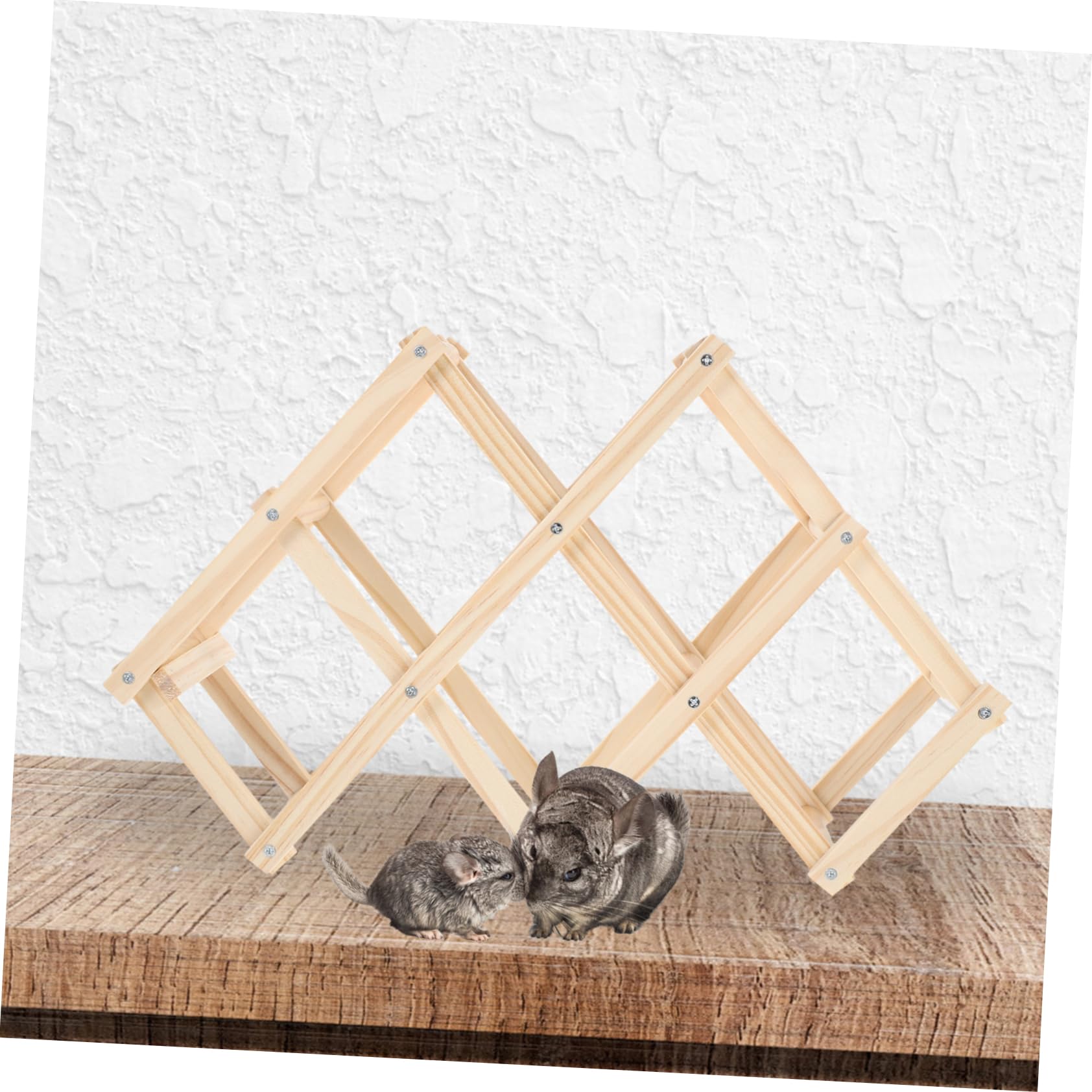 ZORVYN Scala Ondulata In Legno Per Criceti E Porcellini D'India – 21x8,5 Cm, Giocattolo Naturale E Accessorio Decorativo Per Gabbie
