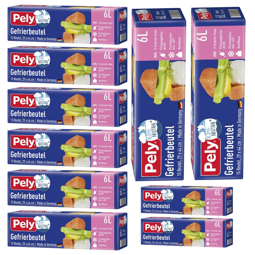 Pely Gefrierbeutel 6 Liter 15 St. x 10 Dose
