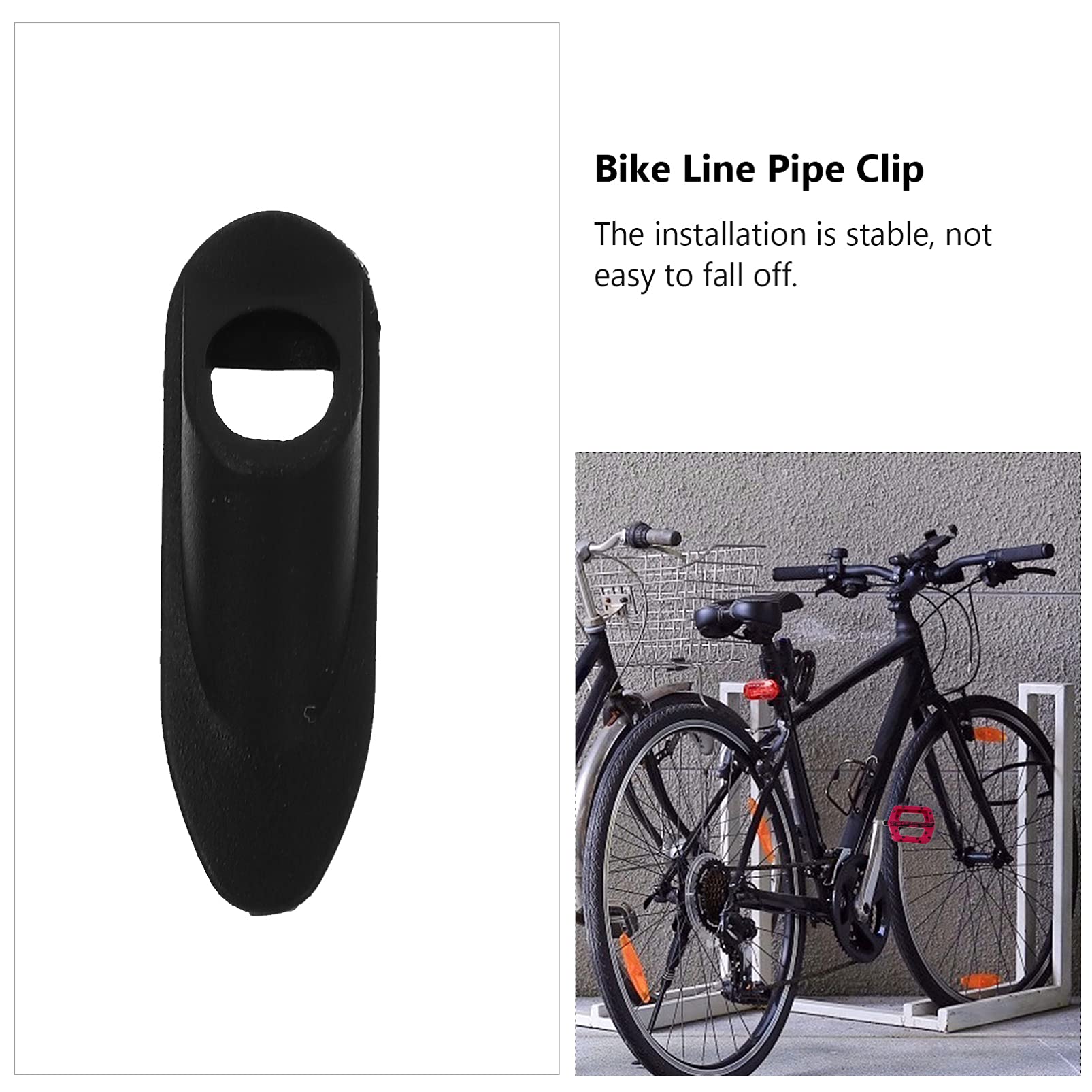 GALPADA 1set Frame Card Holder Brake Tube Wire Passing Clamp Shifter Housing Grommets Parts Derailleur Shifting Line Clip Bike Cycling Black Plastic 10pcs