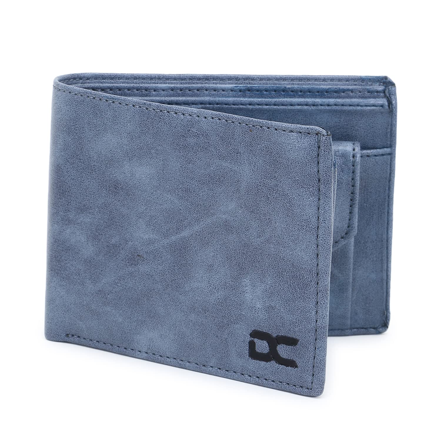 Men's Blue Artificial Leather Wallet (7 Card Slots,Sky Blue)-image-27