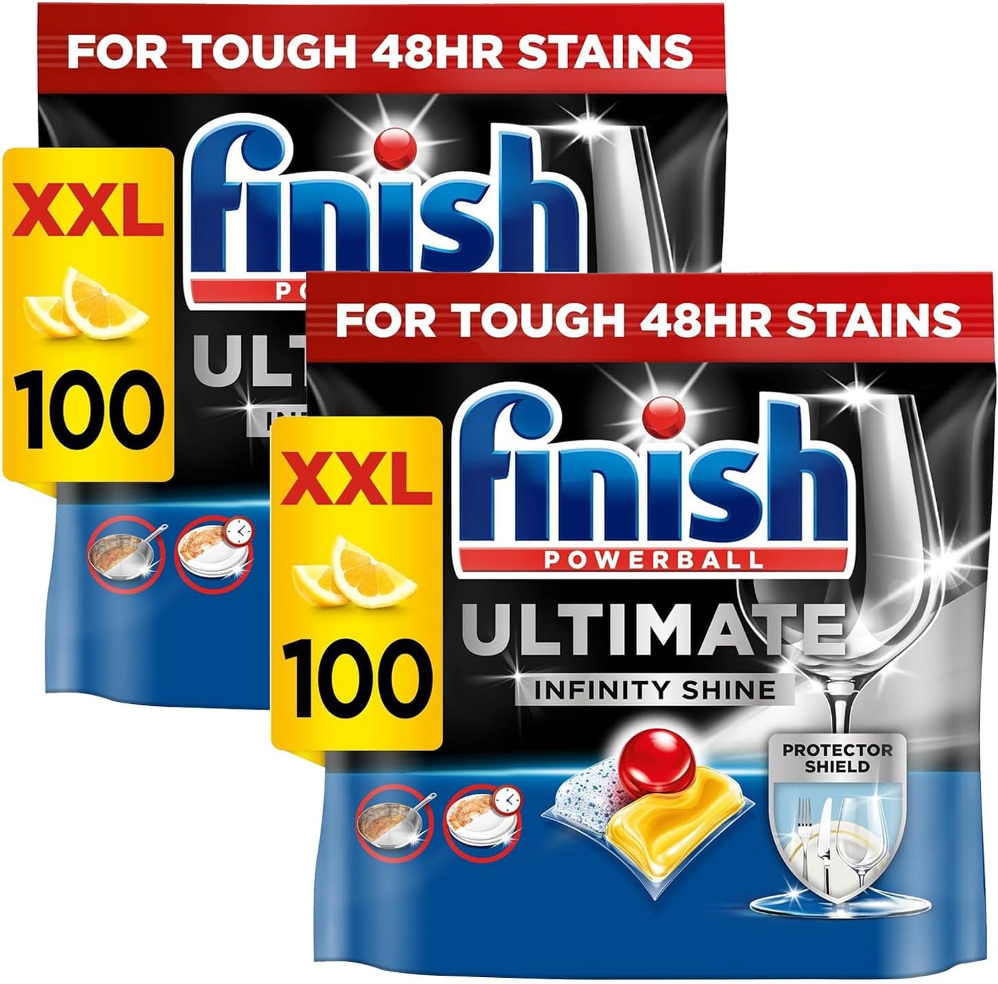 Ultimate Infinity Shine Dishwasher Tablets bulk | Scent : Lemon | Size: 200 Dishwasher Tabs (100 tabs x 2) |Ultimate Clean and Shine