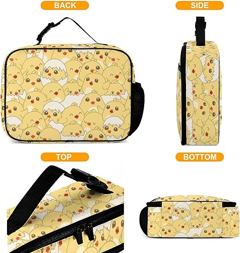 Miniatura 4 de Lonchera reutilizable para pollitos de bebé, bolsa de almuerzo aislada, bolsa enfriadora, lonchera para comida y alimentos, bolsa de mano para