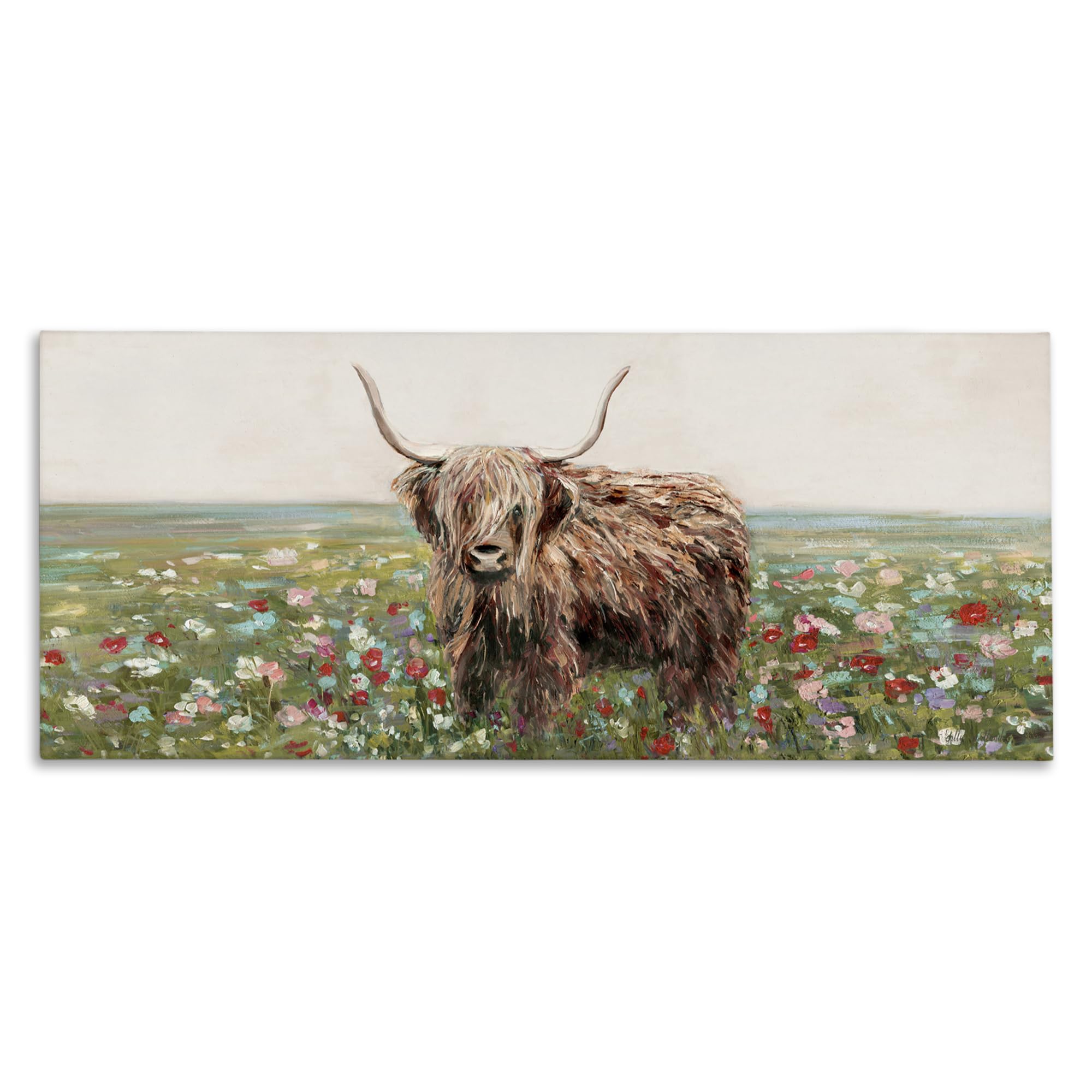 Stupell Industries Unframed 'Grazing In Poppy Field'| Canvas Art