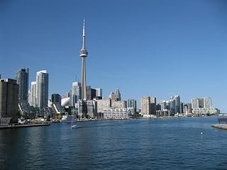 Gifts Delight Laminated 32x24 Poster Toronto Skyline from The Toronto Islands Airport Ferry