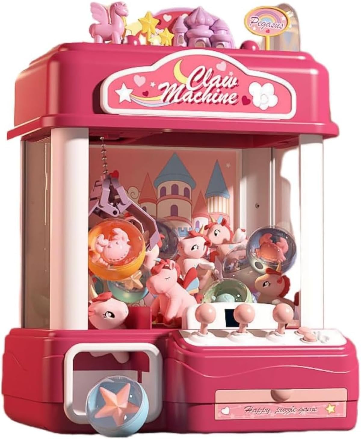 ※ゆう ※ SEGASONICクレーンゲーム ピンク/ホワイト Amazon | Unlnsiy クレーンゲーム おもちゃ 玩具 家庭用 クレーン