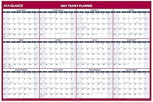 AT-A-GLANCE Whiteboard 2021 Calendar - Dry Erase Wall Calendar