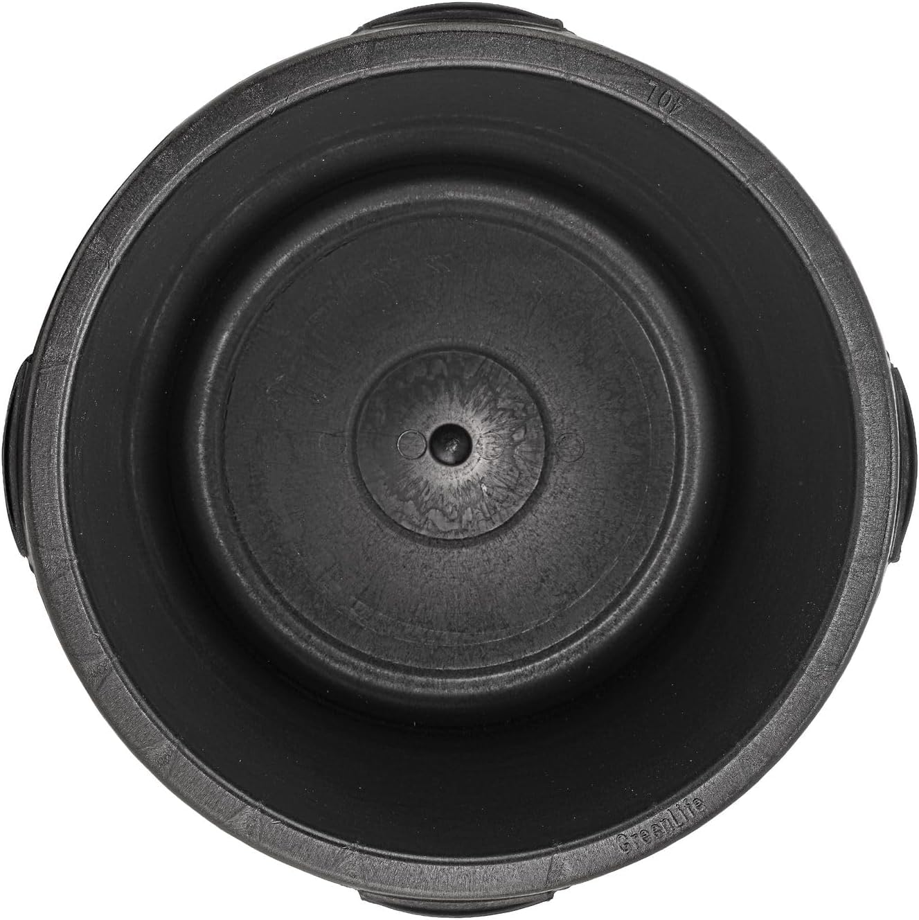 BURI Mörtelkübel Rund 65 Liter 10er Set Maurerkübel Schwarz Baueimer Robust | BURI Pflanzwanne Ø58 cm Made in Germany aus robustem Kunststoff als Baueimer, Pflanzwanne für Garten und Baustelle