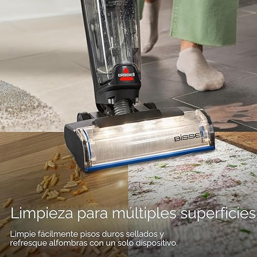 Miniatura 2 de Bissell Crosswave Cordless Plus, aspiradora húmeda con faros FurFinder + fórmula multisuperficie súper concentrada para superficies duras selladas y