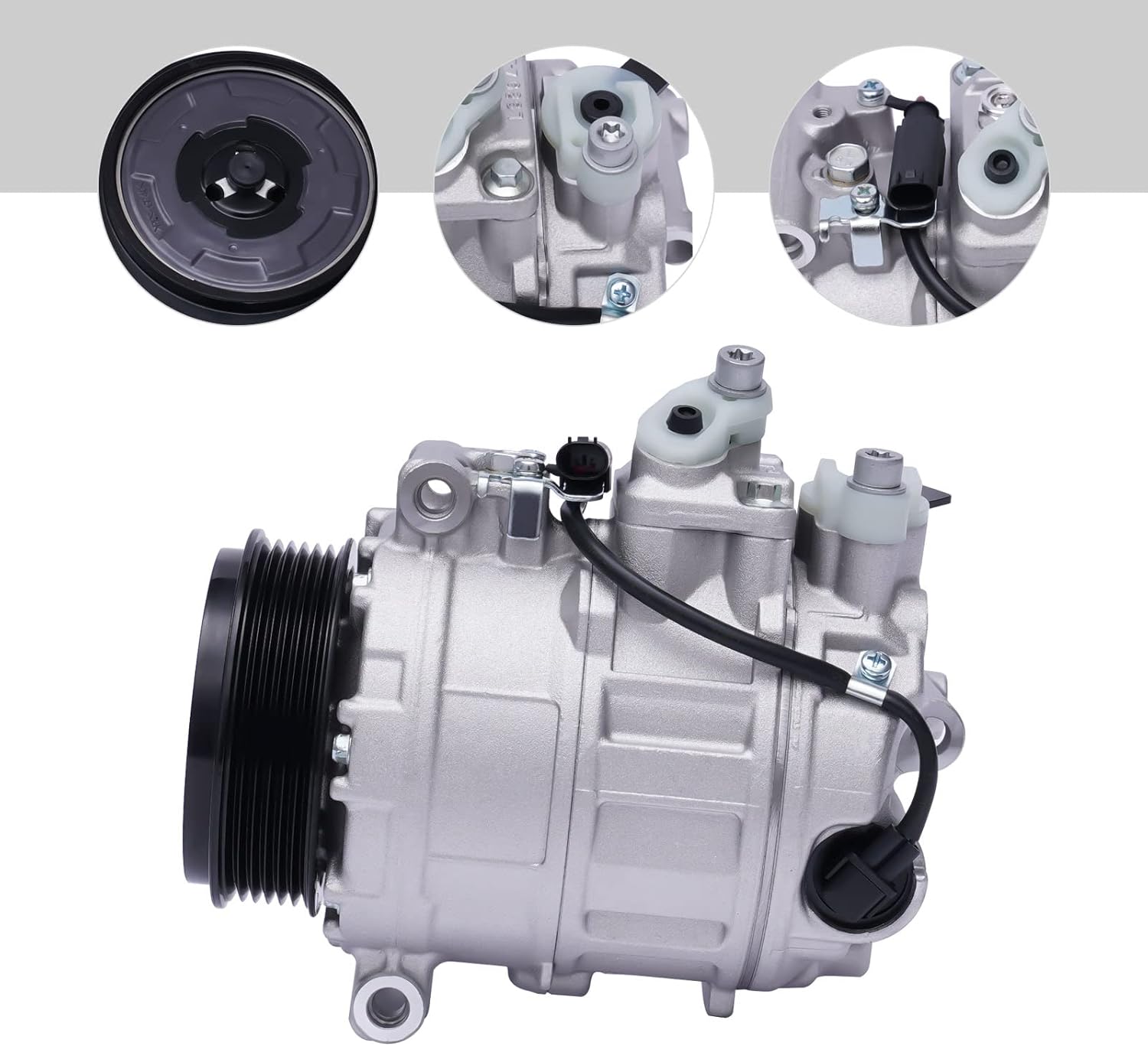 AC A/C Compressor with A/C Clutch OEM For 2000-2012 For Mercedes-Benz GL/ML/R320 350 GL/ML450, CO 10807JC, 6512217, 6512461, 000230011, 0002309111, 0012301211(2000-2012)