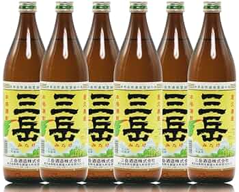 Amazon.co.jp: 三岳 25度 900ml×6本セット 芋焼酎 : 食品・飲料