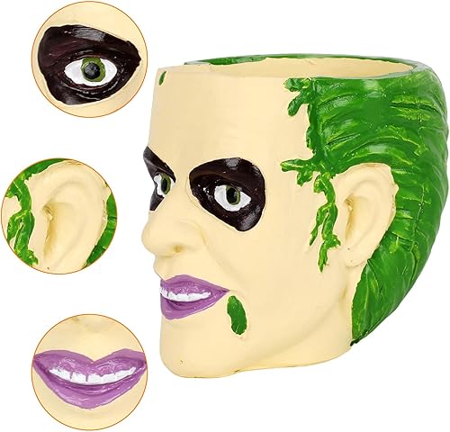 Miniatura 5 de rericonq Maceta de película de terror, maceta de cabeza de terror, macetas divertidas de Michael Myers, jarrón de película de terror, macetas de