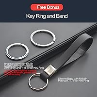 Vista 7 de 2 piezas compatibles con Hyundai Elantra Palisade Elantra N Funda para llave con llavero, protector de llave inteligente con 5 botones, funda