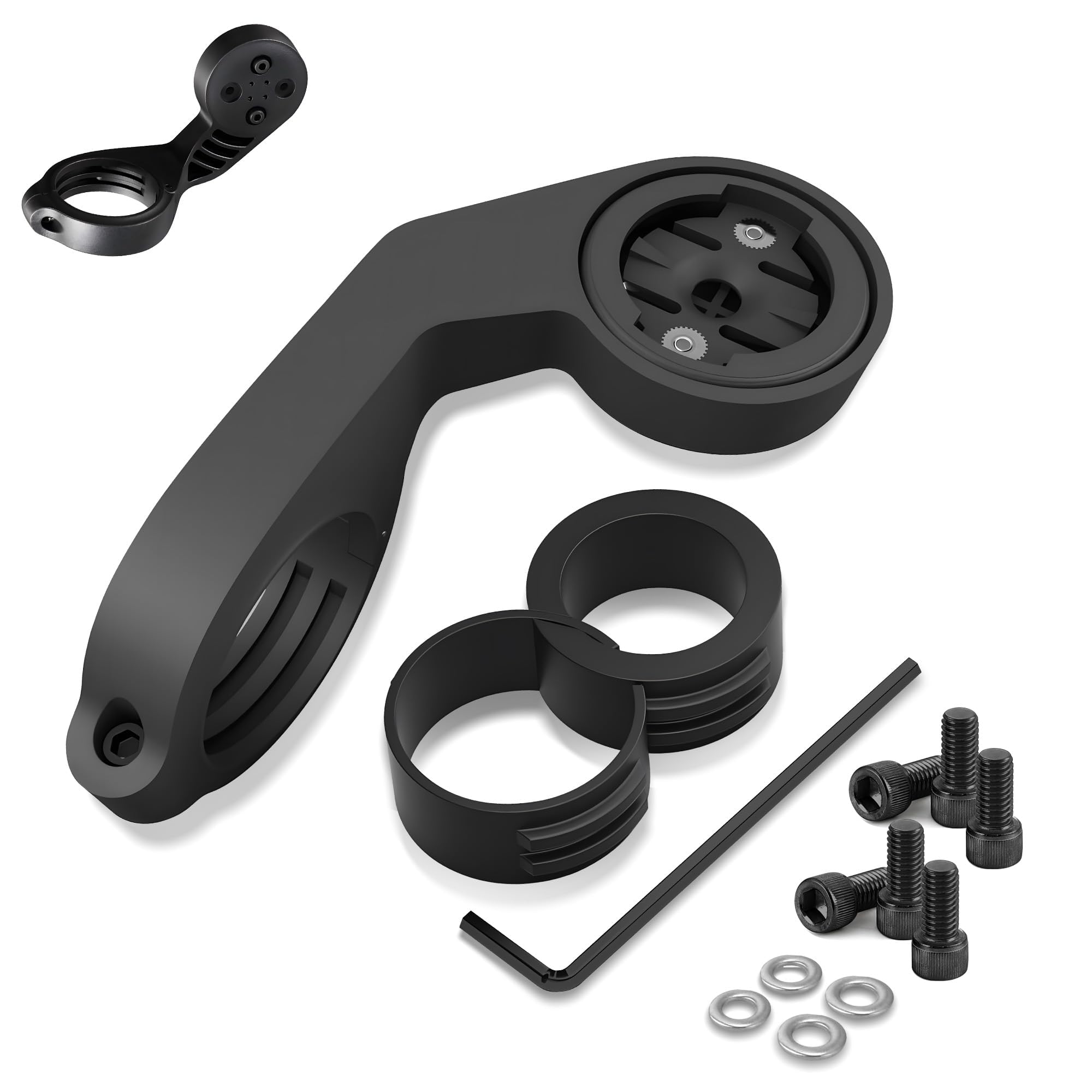 1 x uchwyt rowerowy kompatybilny z Garmin Edge 540/840/1050/Edge MTB, uchwyt do komputera rowerowego do nawigacji Garmin, odporny na wstrząsy, antypoślizgowy, odporny na zarysowania