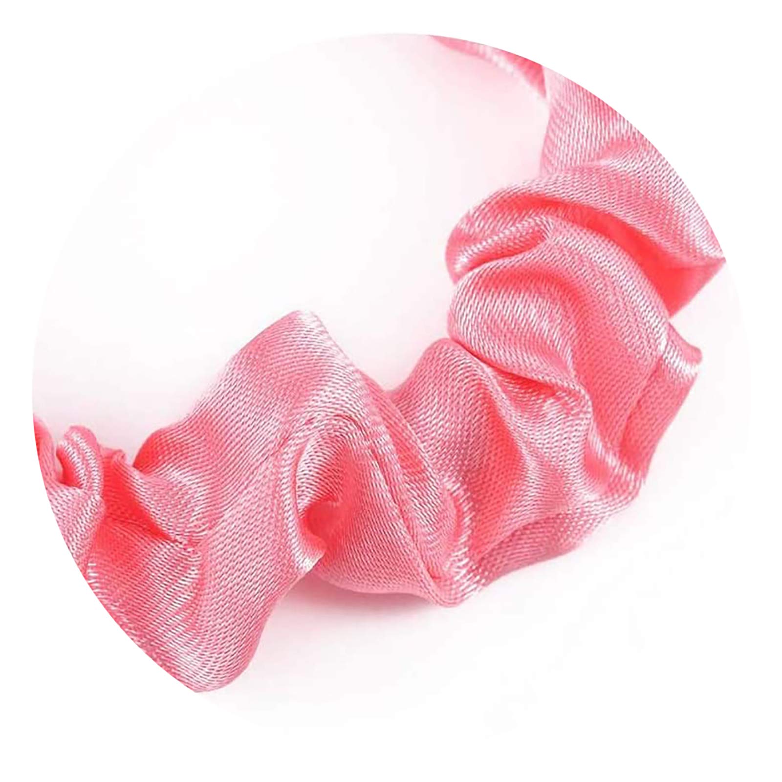 Zestawy 3 sztuk gumek do włosów Scrunchy Różowa szyfonowa różne gumki Scrunchies Jedwabny kucyk