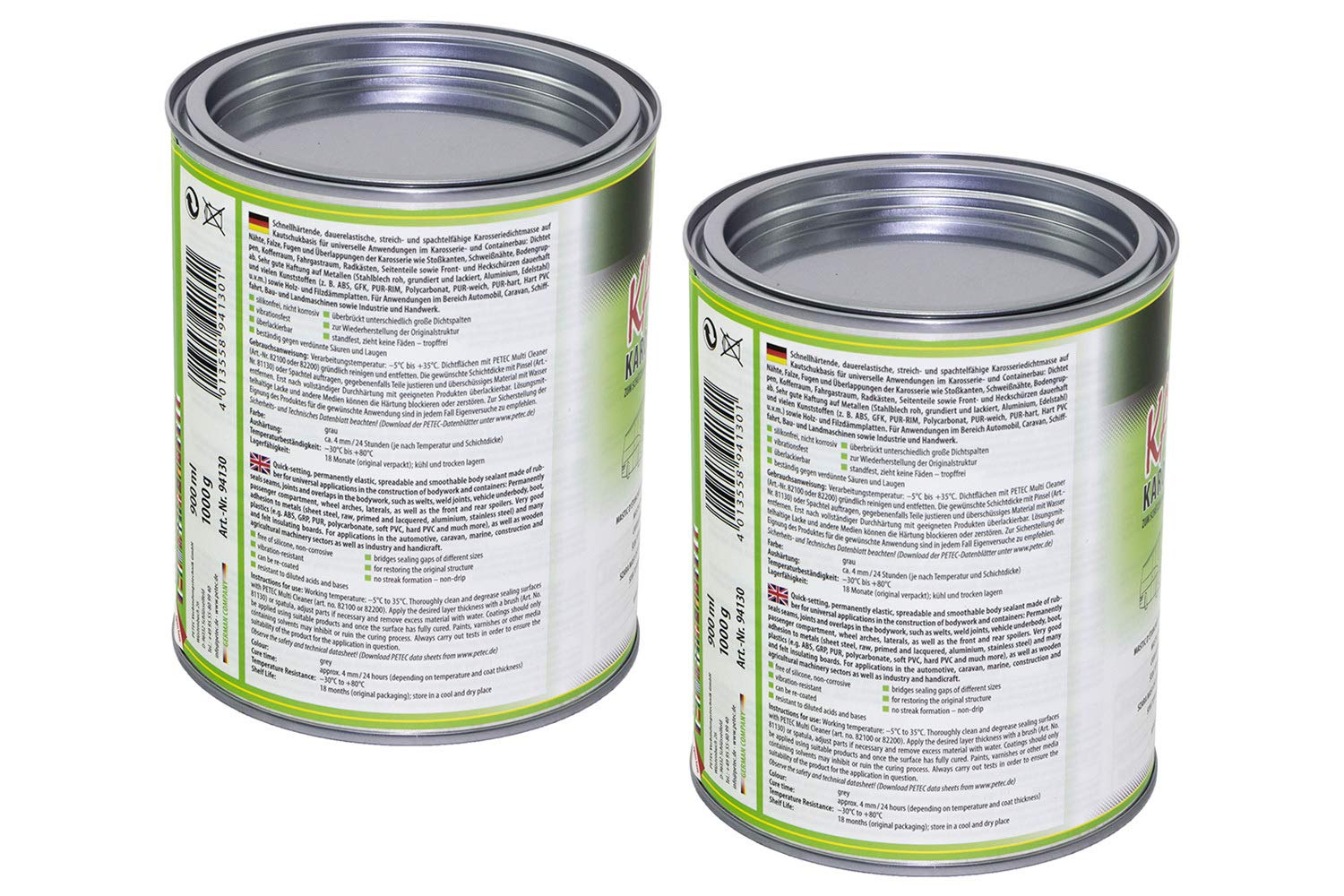 Petec 94130 - Sigillante per carrozzeria, 2 confezioni da 1000 ml