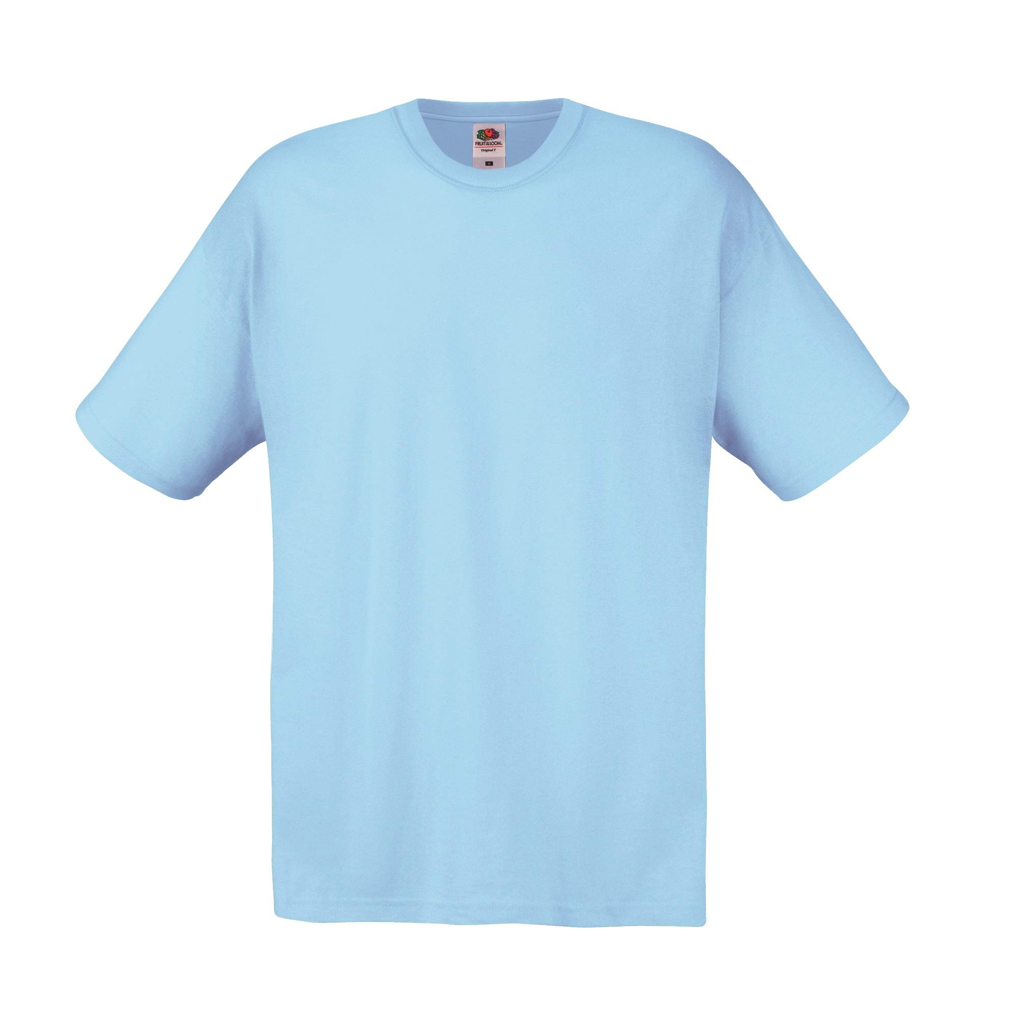 Fruit of the Loom Men's Original T. T-Shirt, Sky, XX-Large