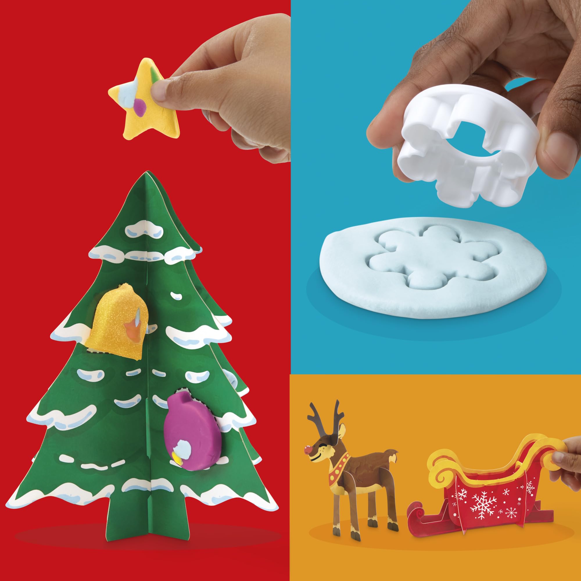 Advent Calendars Play-Doh Holiday for Kids 24 Days of Surprise Modelling Compound & Tools - Image 3