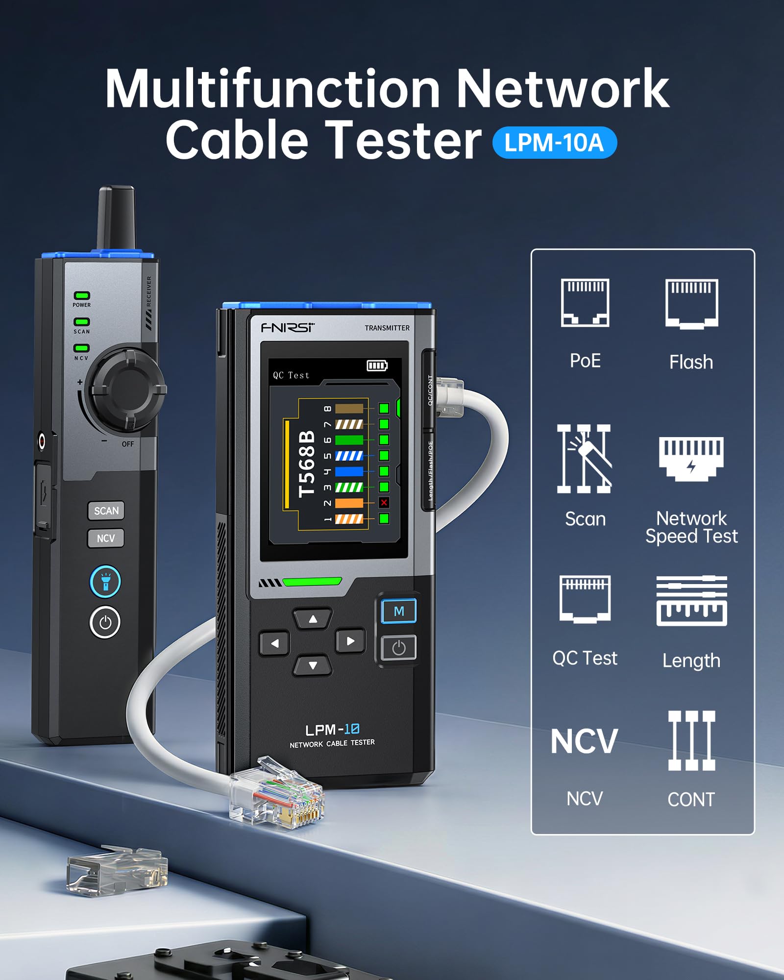 FNIRSI LPM-10A Cable Tester - Network & Ethernet Testing -3 FNIRSI LPM-10A Cable Tester - Network & Ethernet Testing -3