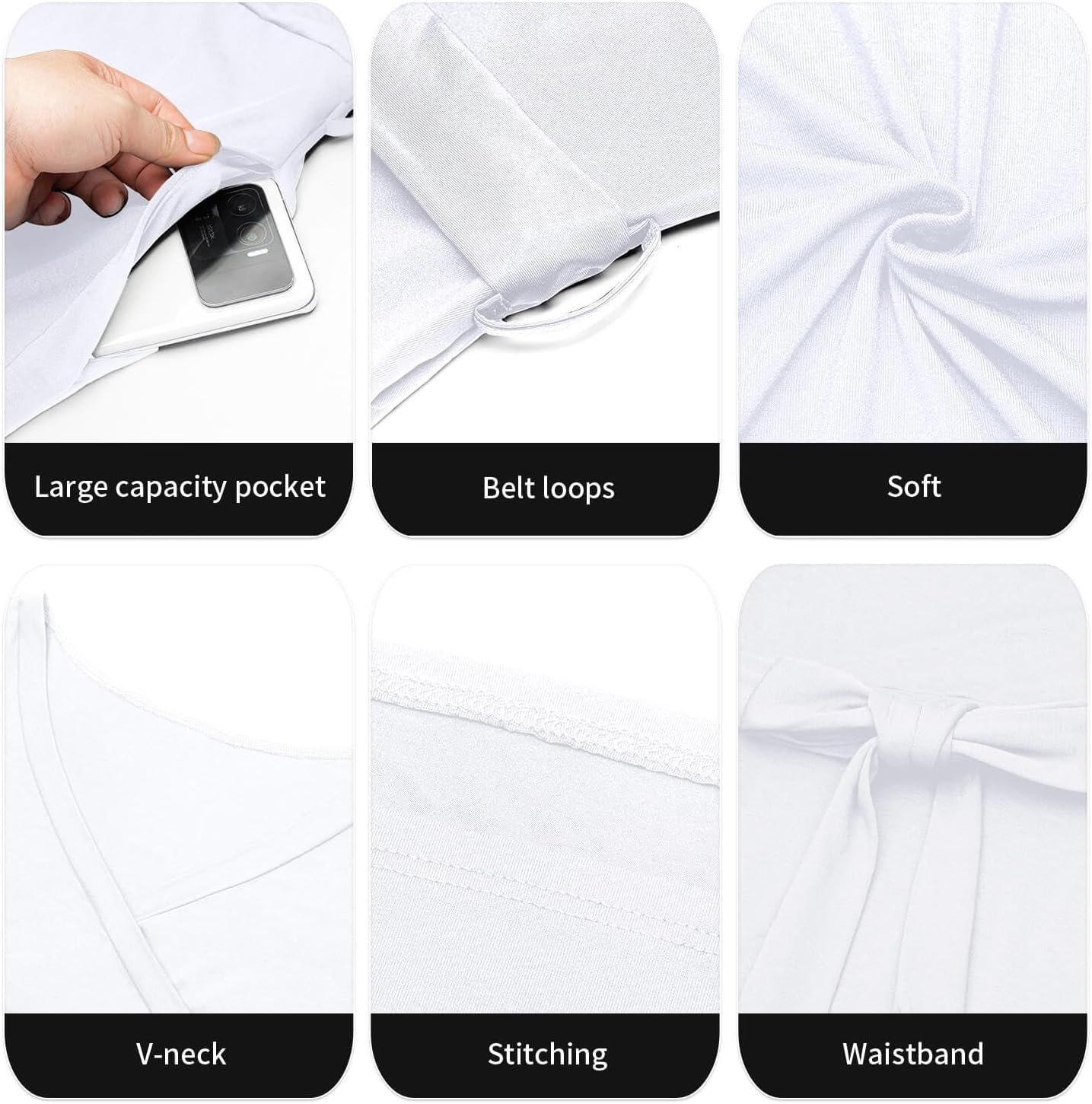 Runwind Plus Size Dress for Women - 3/4 Sleeve V Neck Maxi Dresses for Women (XL-6XL) - Image 6