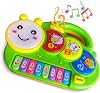Baby Piano Drum 6-12 Months Toy, Caterpillar Piano Keyboard Drum Light Up Sound Musical Toy, Learning Educational Interactive Infant Toddler 12-24 Months Gift