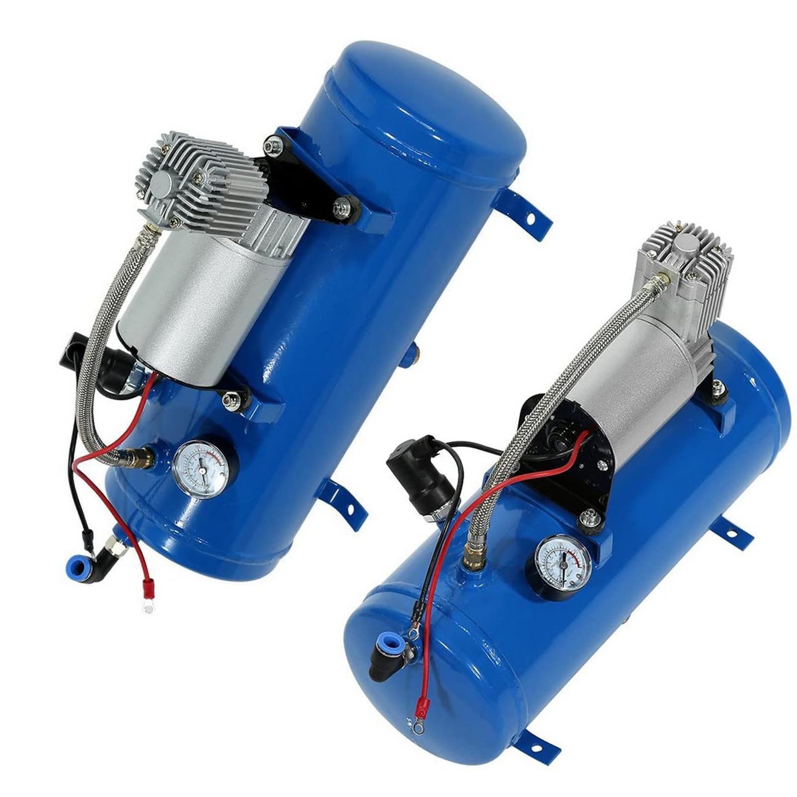 Sprężarka Powietrza 12V 150psi Cicha Pompka do Opon do Opon Samochodów Ciężarowych RV, pojemność Zbiornika 6 Litrów Pojazdów 12V