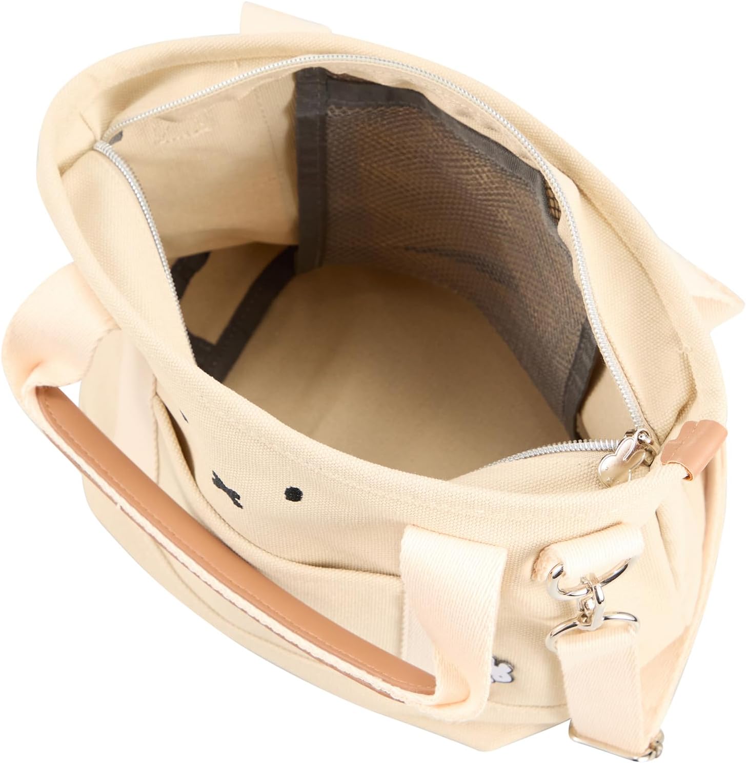 [ハピタス] 2WAY保冷トートバッグ ミッフィー ショルダーベルト付き キャンバスバッグ ランチ用バッグ miffy