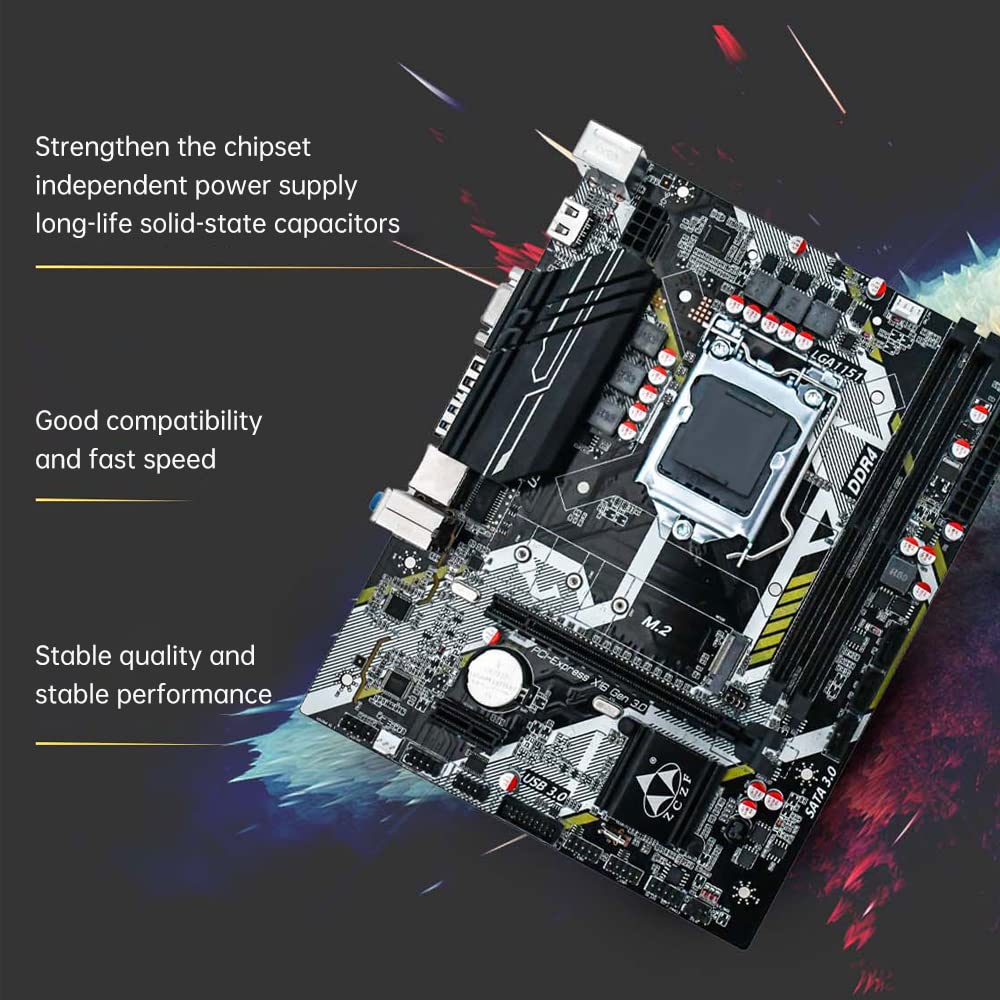 H310A4 V1.1 płyta główna do gier 2666 MHz częstotliwość LGA1151 (Intel 6/7/8/9. generacji) kompatybilna z Core i3/i5/i7 i Celeron/Pentium