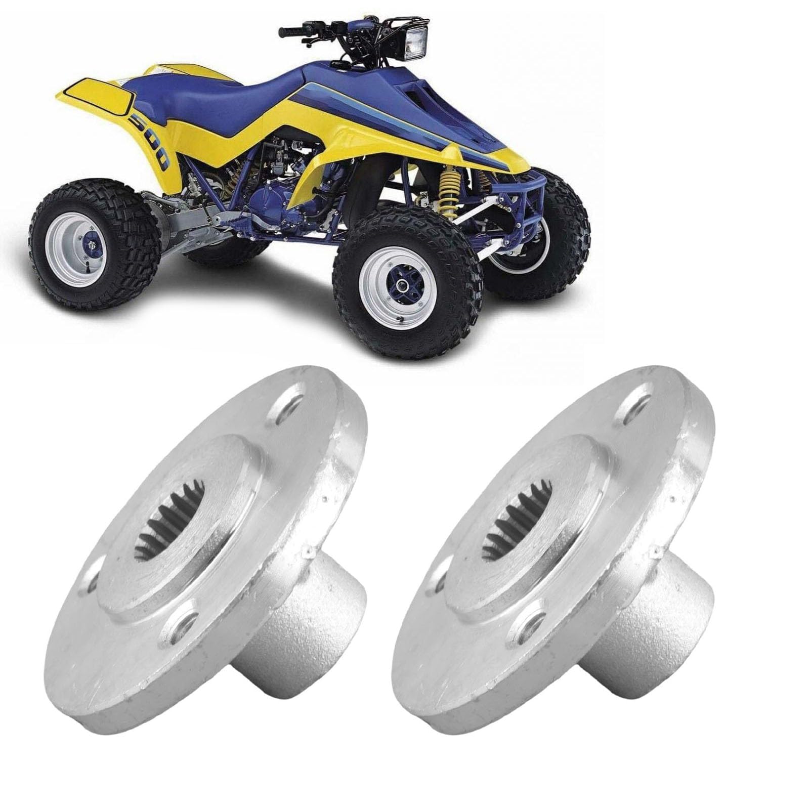 Dpofirs 17T 3 Bolzen Hinterradnabenwelle für Quad Bike ATV Go Kart mit 5 Zoll Reifen, Hinterachsradnabe