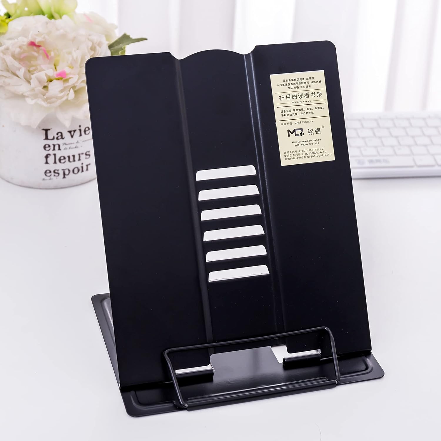 oddpod™ A4 Big Size Adjustable Folding Hands-Free Elegant Metal Stand for Book Reading, Laptop, Tablets for Office, Home, Student Document, Cookbook, Textbook - Black 23 71G3yLROKVS. SL1500