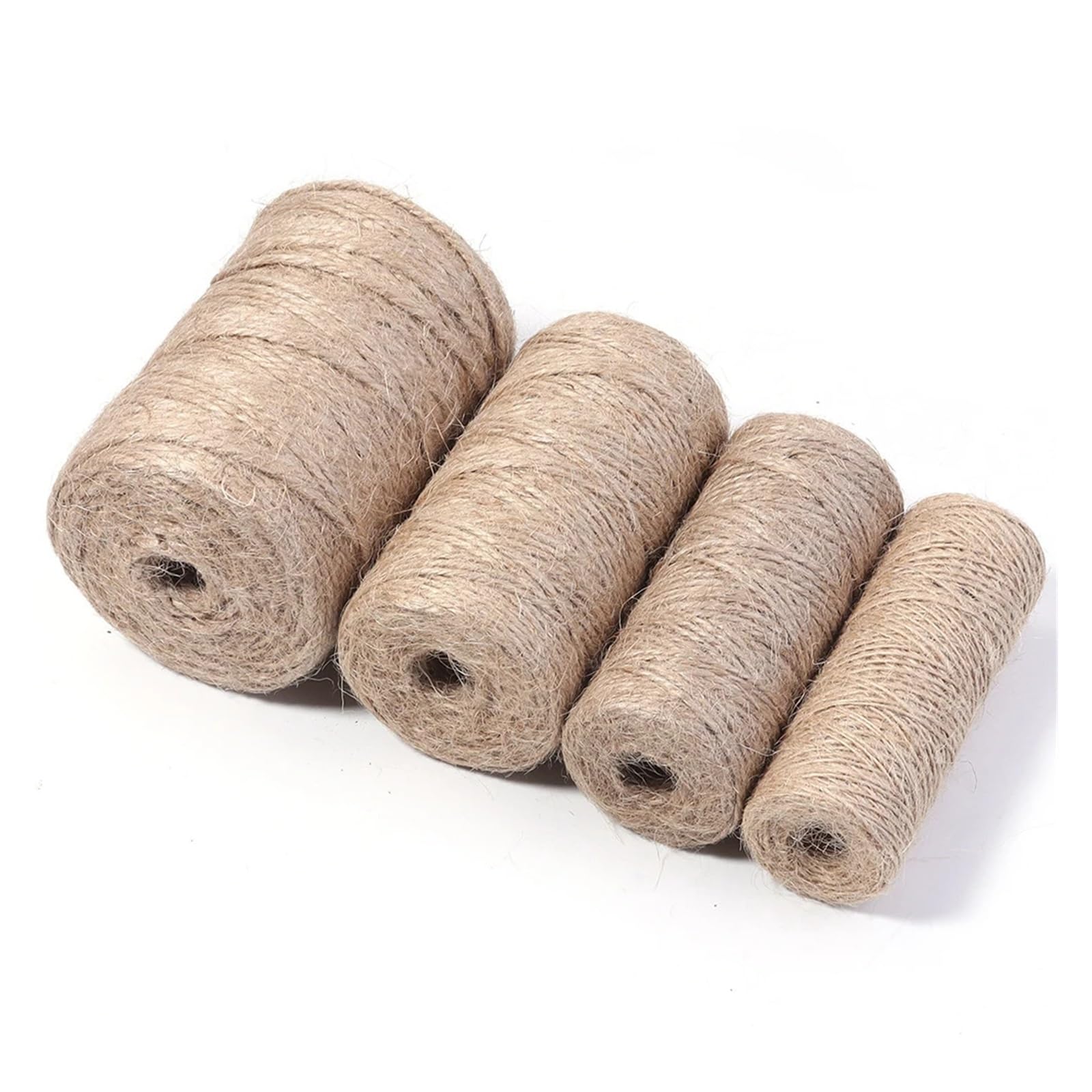100 Meter natürliche Juteschnüre Schnurband Basteln Vintage Juteseil Schnurfaden DIY Geschenke Verpackung Party Hochzeit Heimdekoration