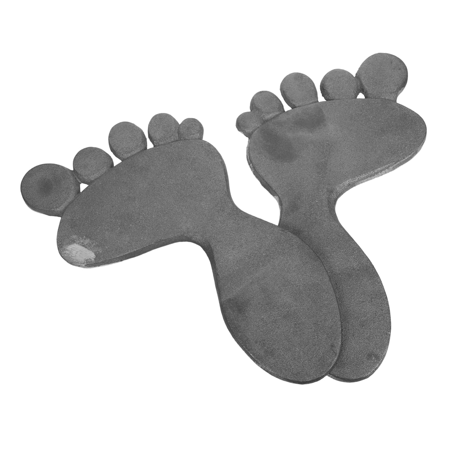 TOYANDONA 1Pair Cast Iron Garden Stepping Stones Heavy Duty Footprint Mats for Outdoor Walkway Lawn Unique Decorative Garden Ornaments for Maintenance and Enhanced Aesthetics