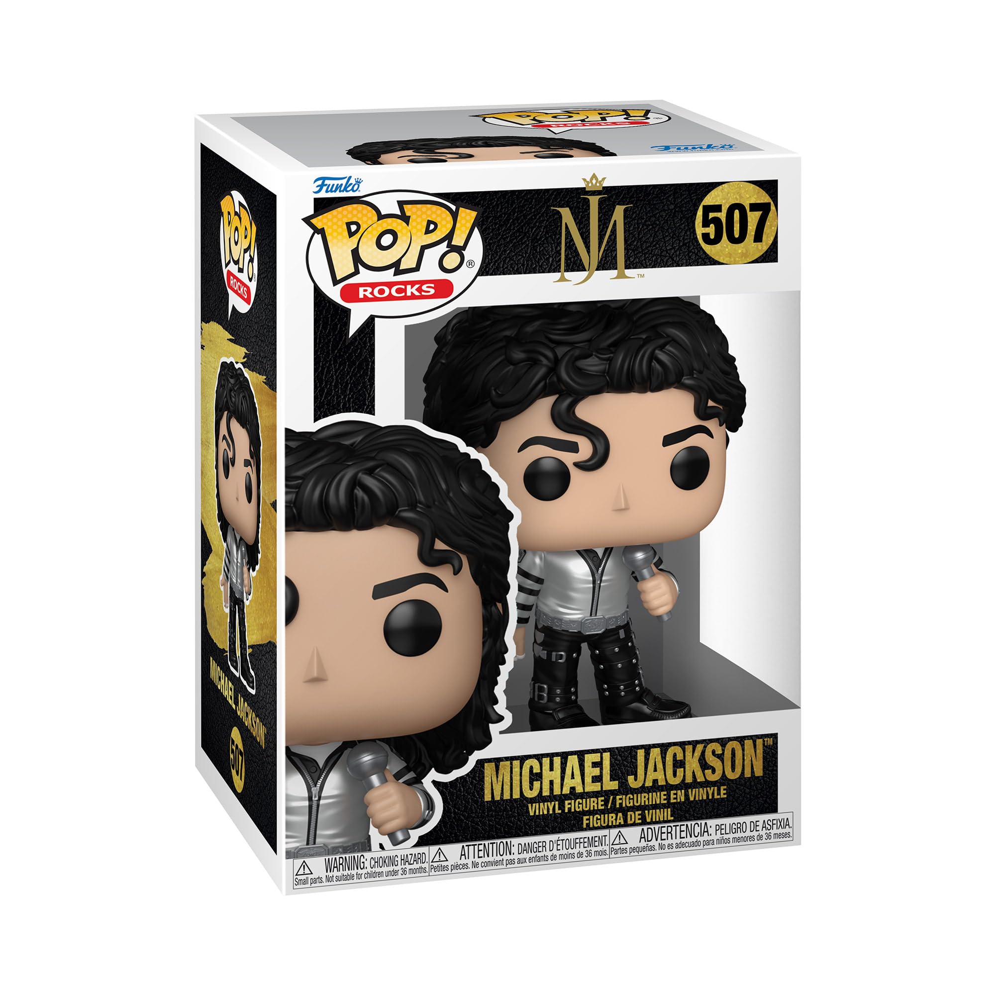 Funko Pop! Rocks: Michael Jackson - Bad Tour | Merchandising Oficial - Figura de Vinilo Coleccionable para Decoración - Regalo Friki de Cumpleaños