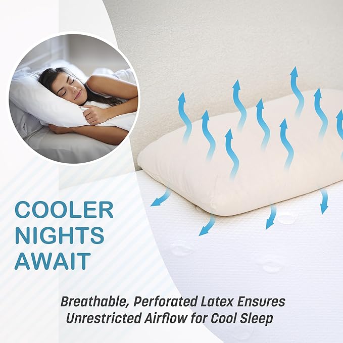 Almohada Látex Orgánico Tamaño Queen Altura Alta Suave miniatura 8