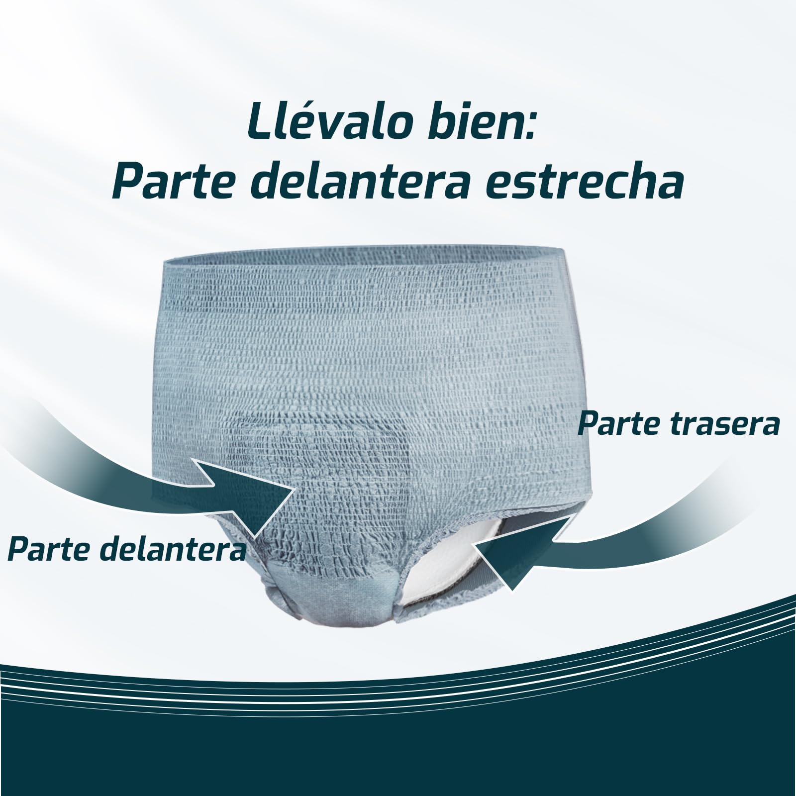 SUNKISS Pañales para Hombre Incontinencia Protección Diurna Desechable Adultos Ropa Interior Absorbente Gris Talla XL 32 Unidades
