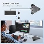 Conference Speaker and Microphone, USB Speakerphone with 360° Omnidirectional Voice Pickup, Smart Voice Enhancement, Hi-Fi Sound, Echo & Noise Reduction for Business, Home Office, Online Meeting
