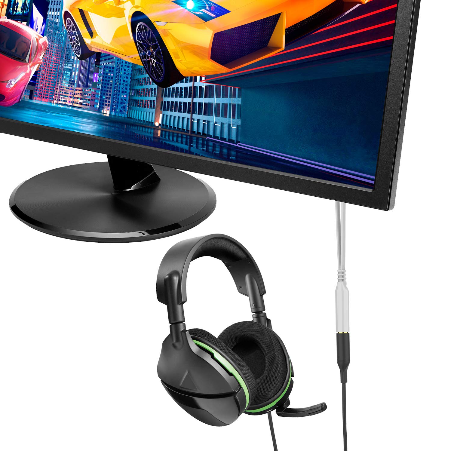 Headset splitter cavo 3.5 mm femmina a 2 maschio per PC computer e vecchia versione di Infradito colorati estivi, con finte perline