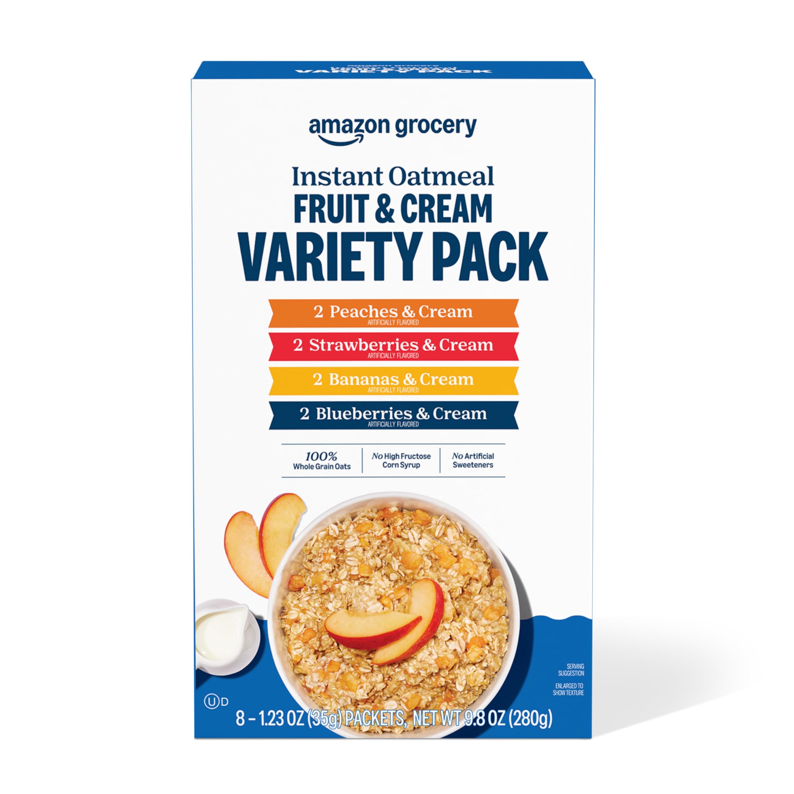 Amazon Grocery Instant Oatmeal Fruit Cream Variety Pack 9 8 Oz