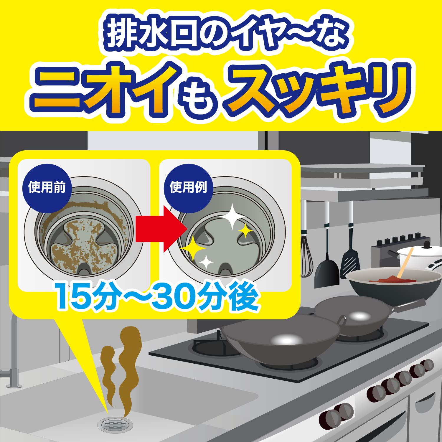 Amazon.co.jp: パイプユニッシュプロ キッチン用 コバエ対策 ゴキブリ 
