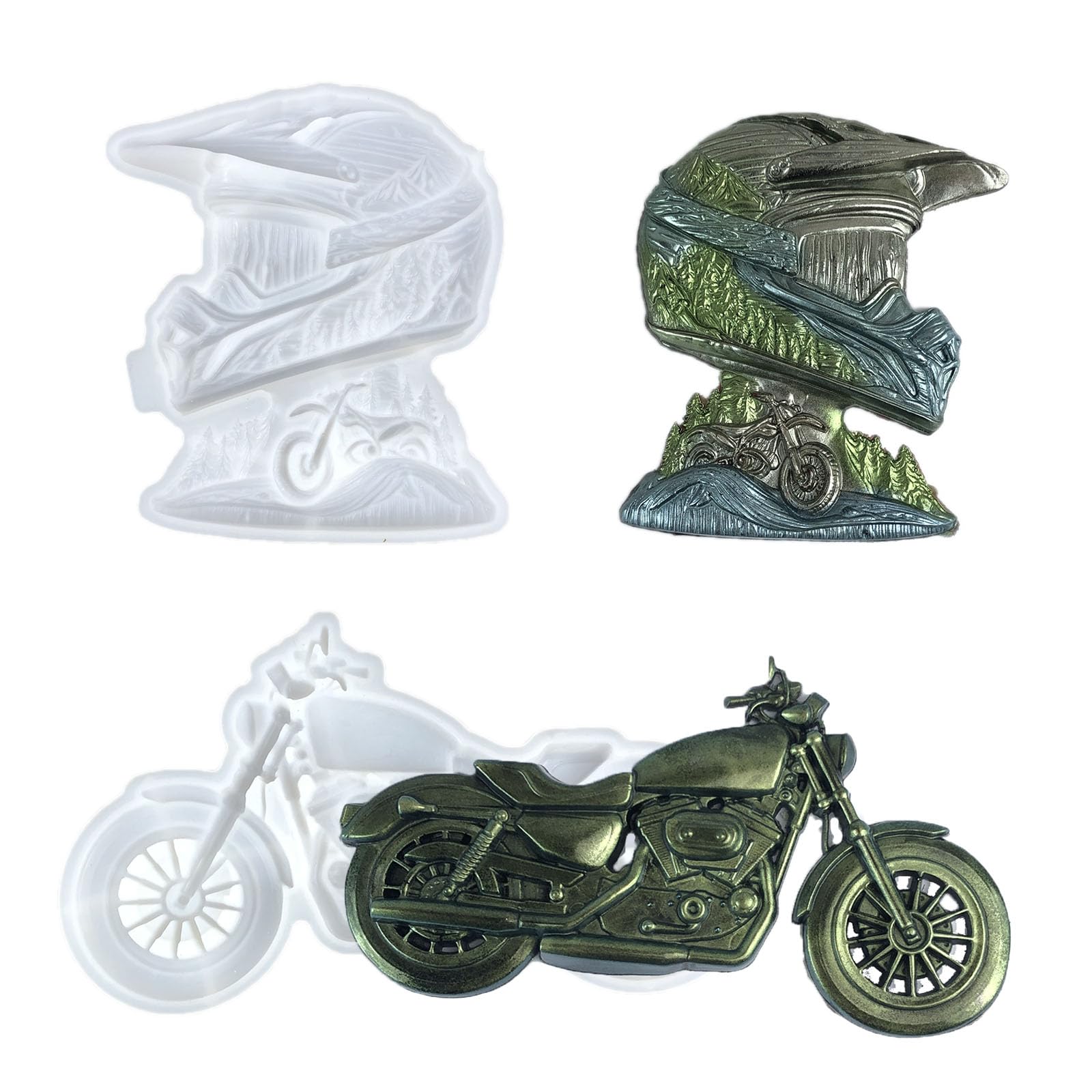 Moule silicone moto et casque 3D : démoulage facile sans casser vos créations