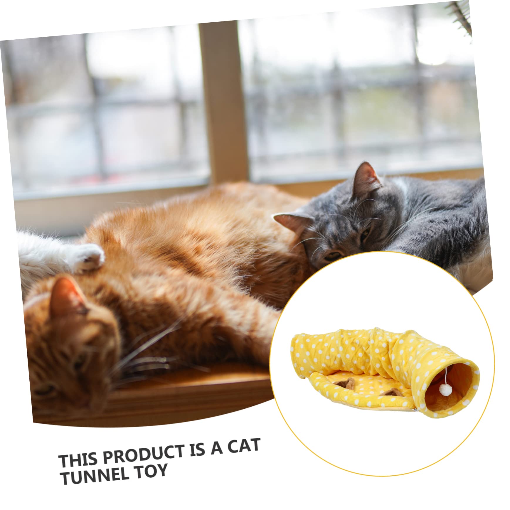 HEMOTON Tunnel Pliable pour Chat Jouet Tunnel-Tente Amusant pour Chat Et Chaton Nid Confortable