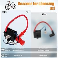 Vista 5 de Bobina de encendido CDI de alto rendimiento compatible con 49cc - 50cc 60cc 66cc 80cc motor motor de 2 tiempos bicicleta motorizada con piezas