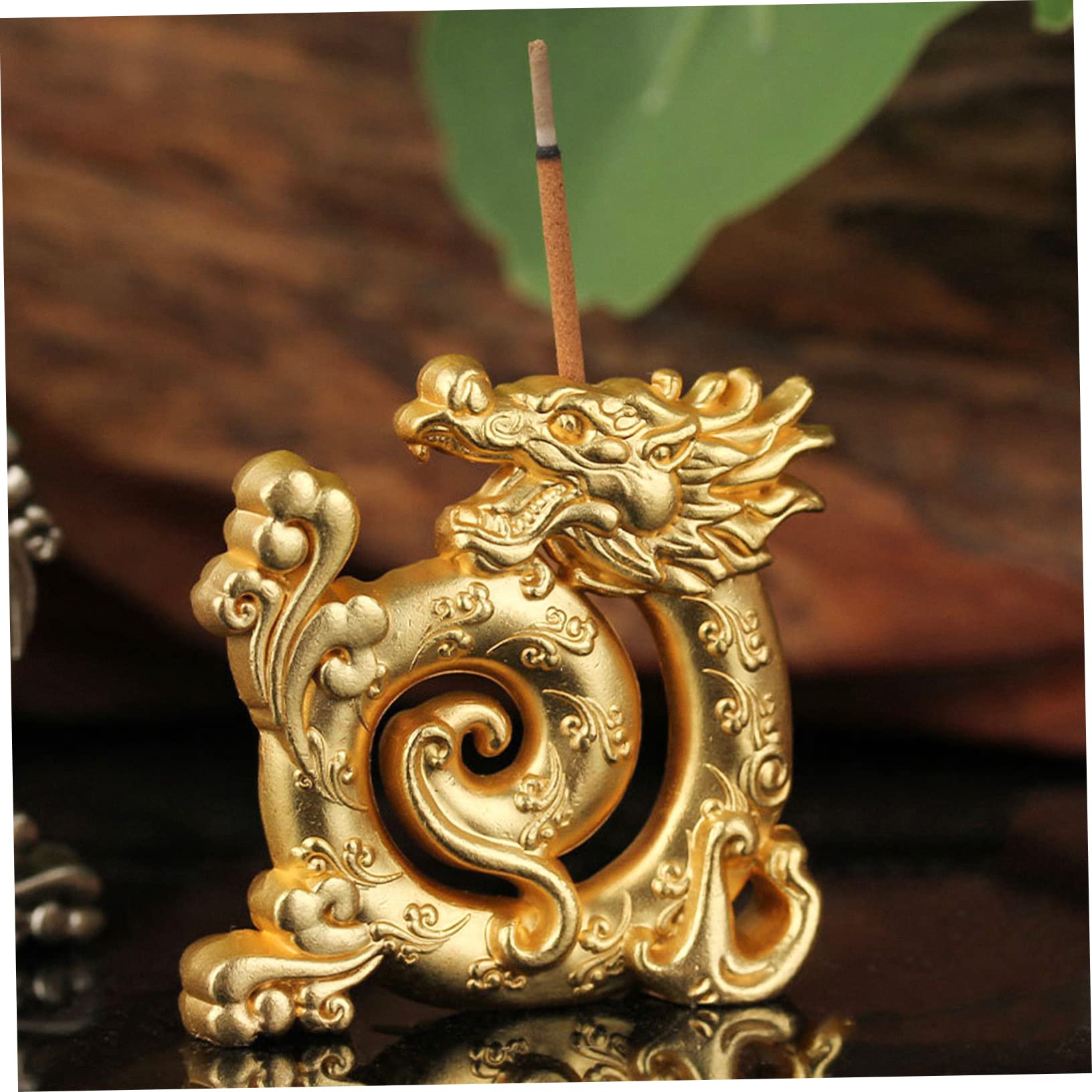 ULTECHNOVO 3 Sätze Retro Drache Räucherstäbchen Halter Chinesischer Stil Zinklegierung Mini Für Wohnkultur Duftspender Für Zen 2 Stück * 3