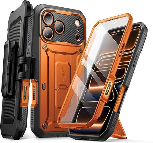 Miniatura 13 de SUPCASE Funda para iPhone 17 Pro Max con botón de control de cámara (Unicorn Beetle Pro), [soporte integrado y protector de pantalla] [protección de